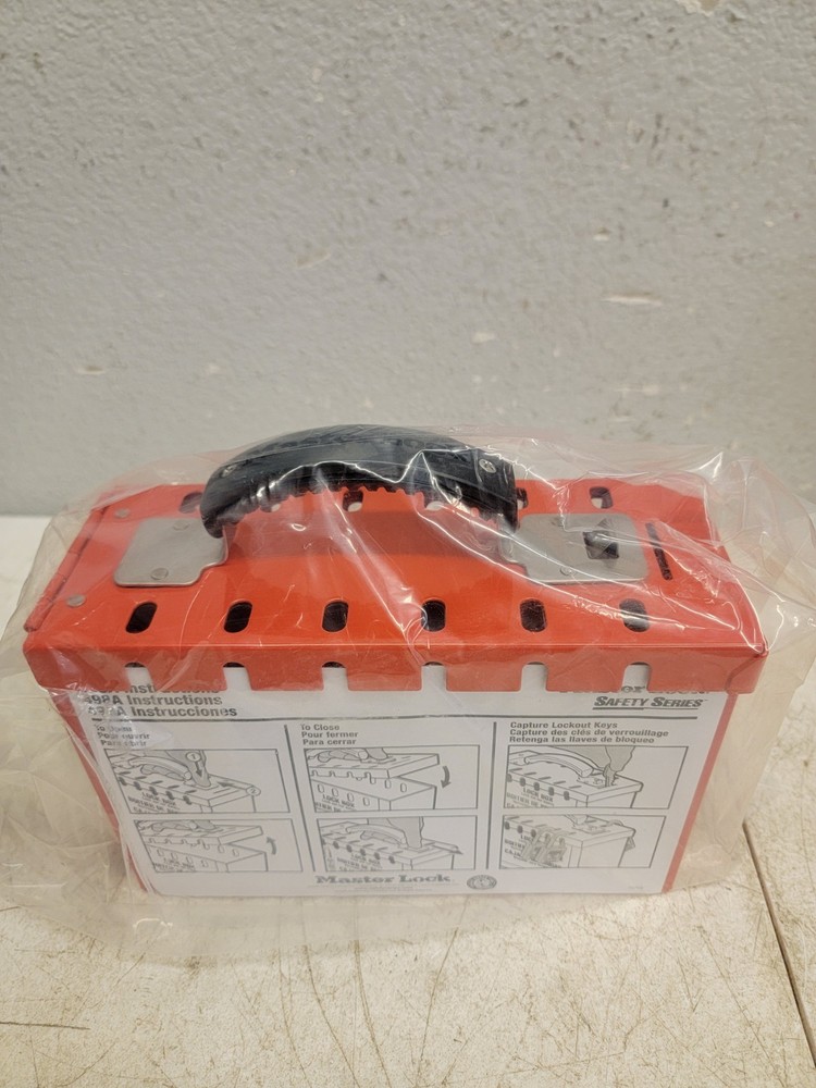 MASTER LOCK 498A Group Lockout Box,12 Locks Max