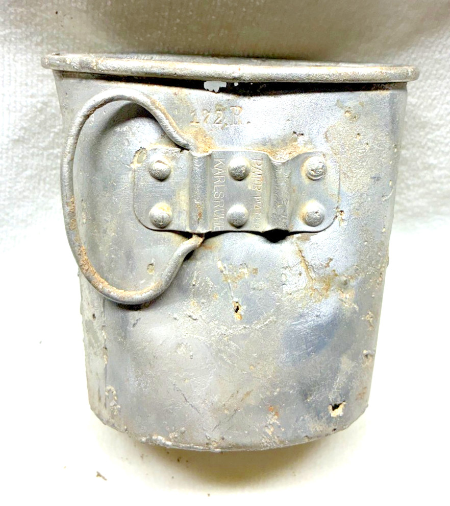 WWII German mess cup found at Normandy