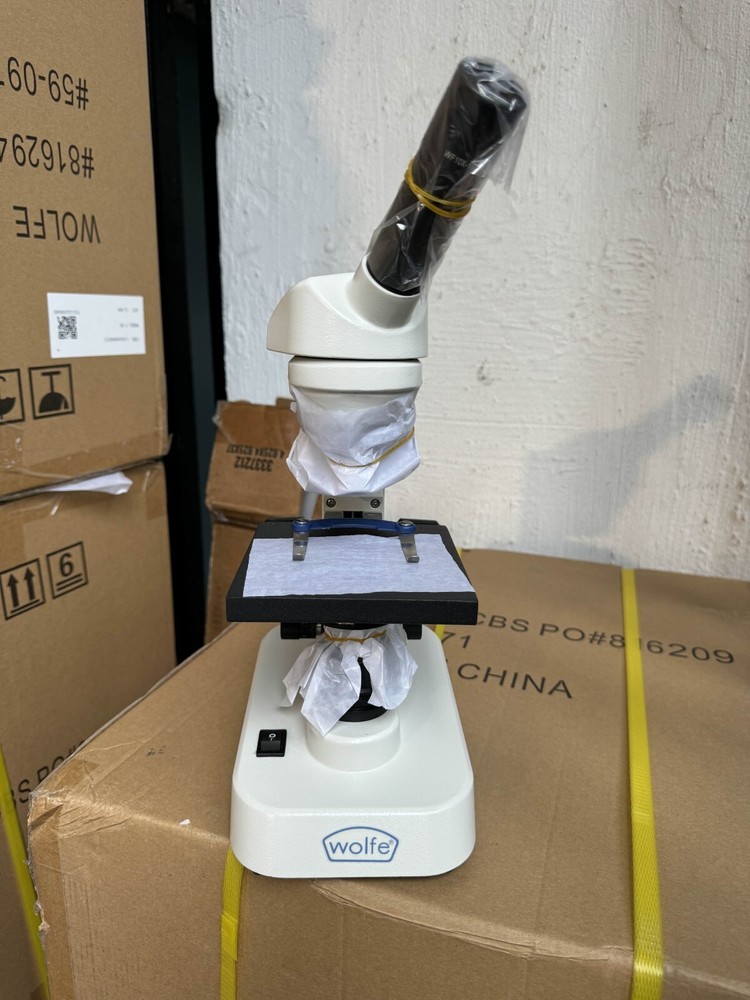 Wolfe® LED Cordless Educational Microscopes, Built in Mechanical Stage