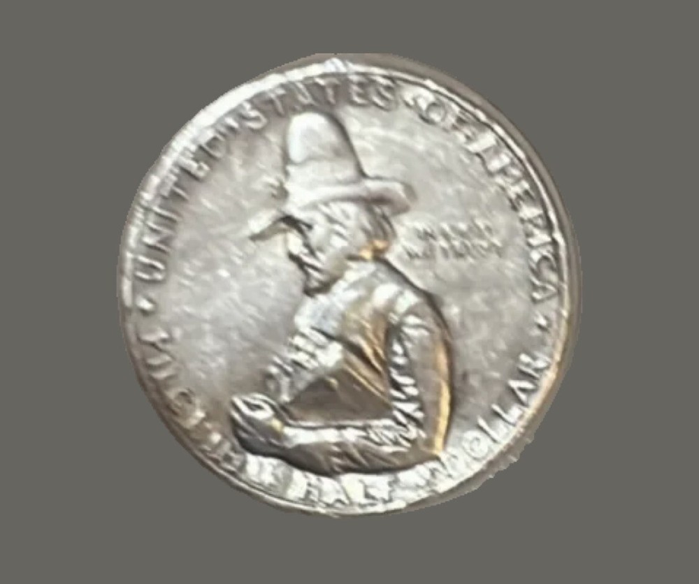 1920 Pilgrim Commemorative Silver Half Dollar 50C