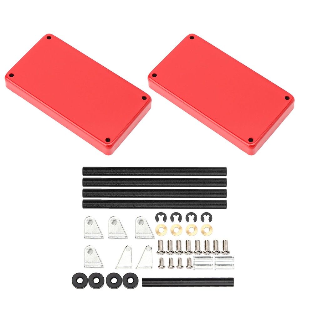 (Red)Service Tool Cart | 2-Tier Tools Storage Trolley | Mobile Workshop