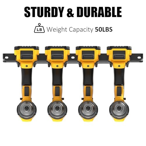 Wall Mounted Power Tool Organizer Holder, Heavy Duty Power Tool Holder 2 Pack