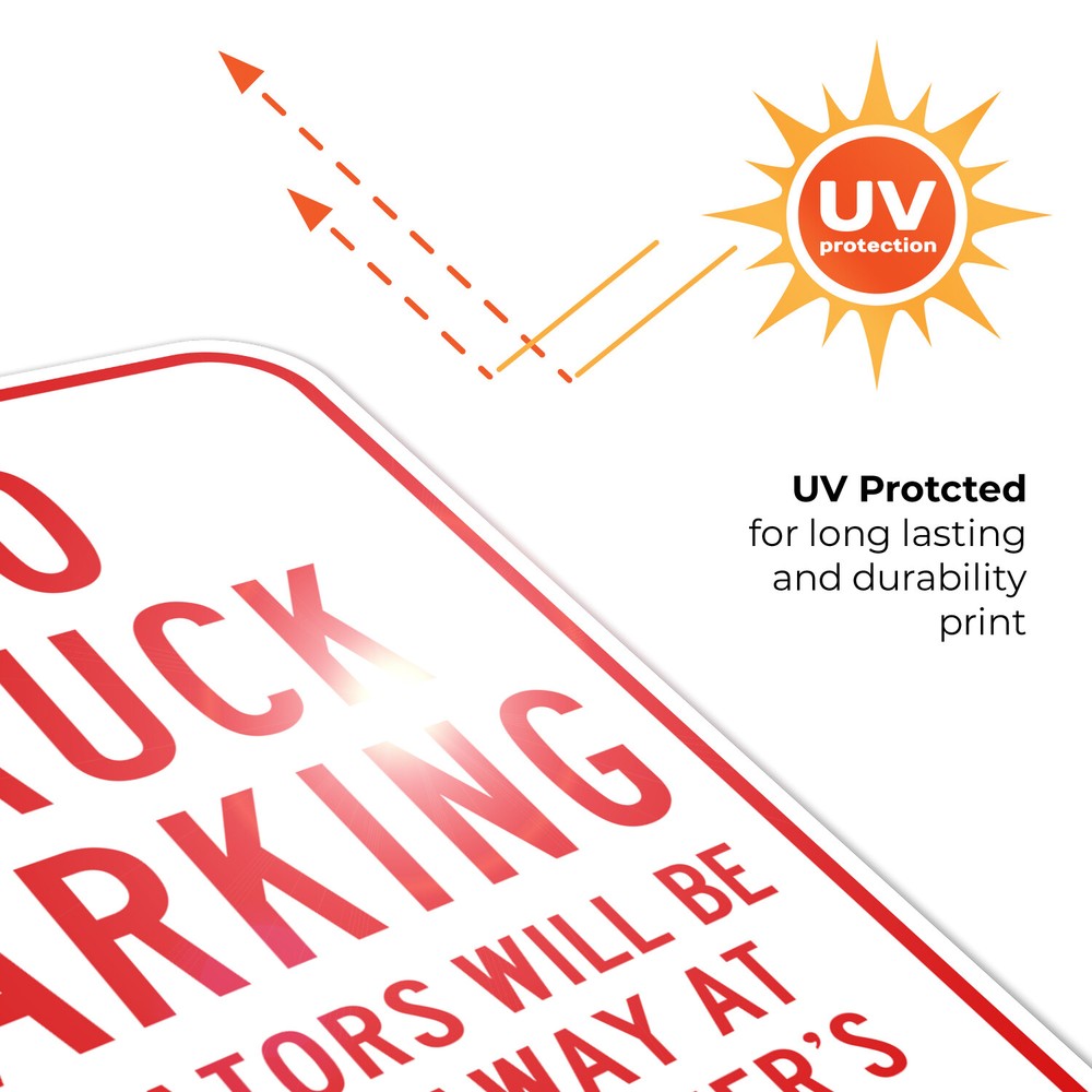 No Truck Parking Sign,