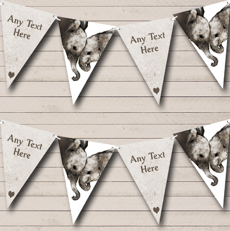 Elephant Baby Childrens Party Banner