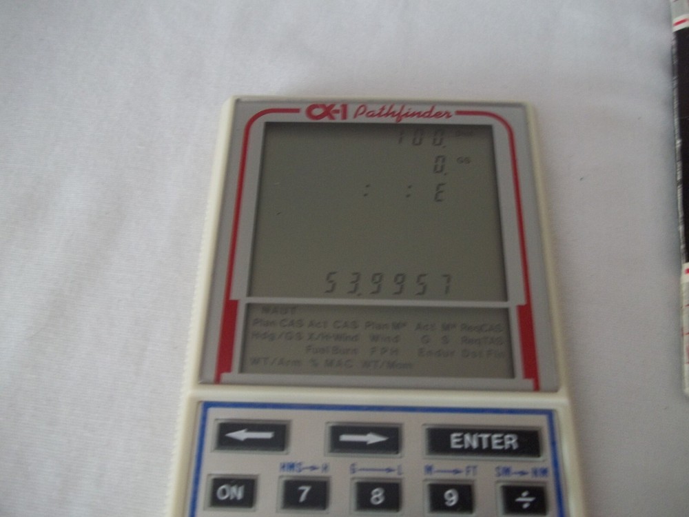 Working ASA Pathfinder CX-1 Flight Computer with Instruction Manual Booklet