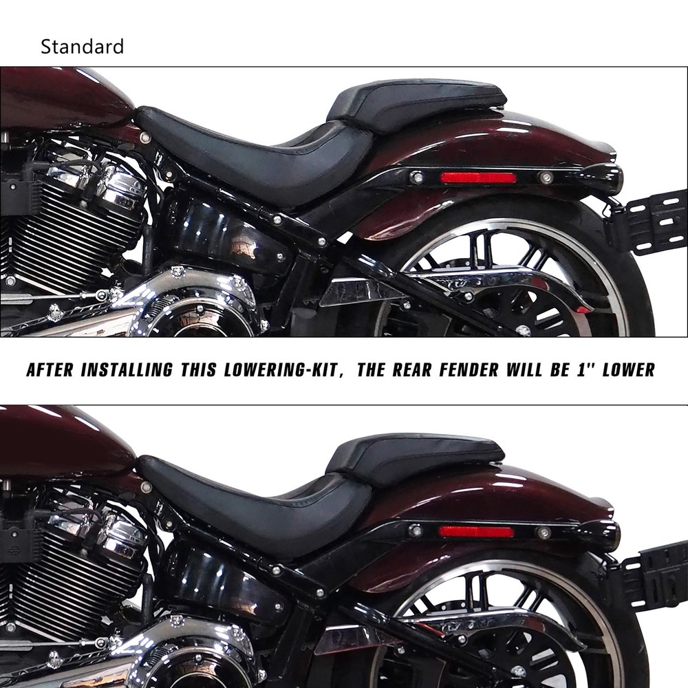 1" Shock Lowering Kit & Spring Compression Tool Fit For Harley Softail 2018-2024