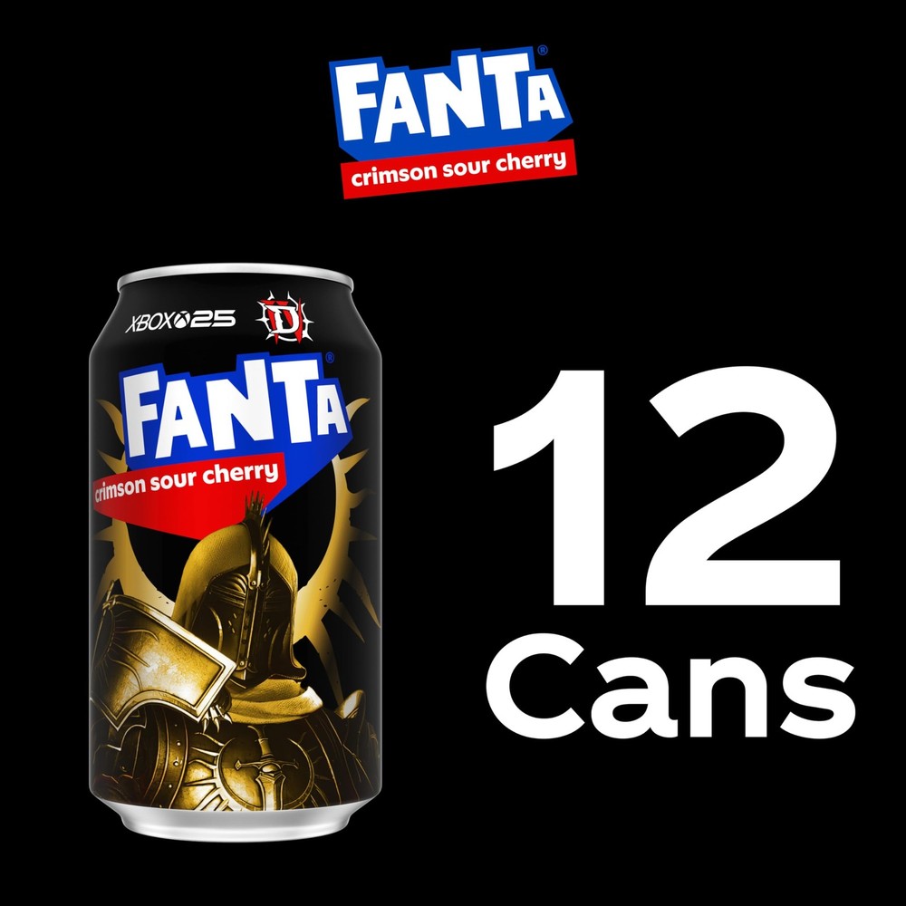 Fanta Crimson Sour Cherry, 12oz 12pk