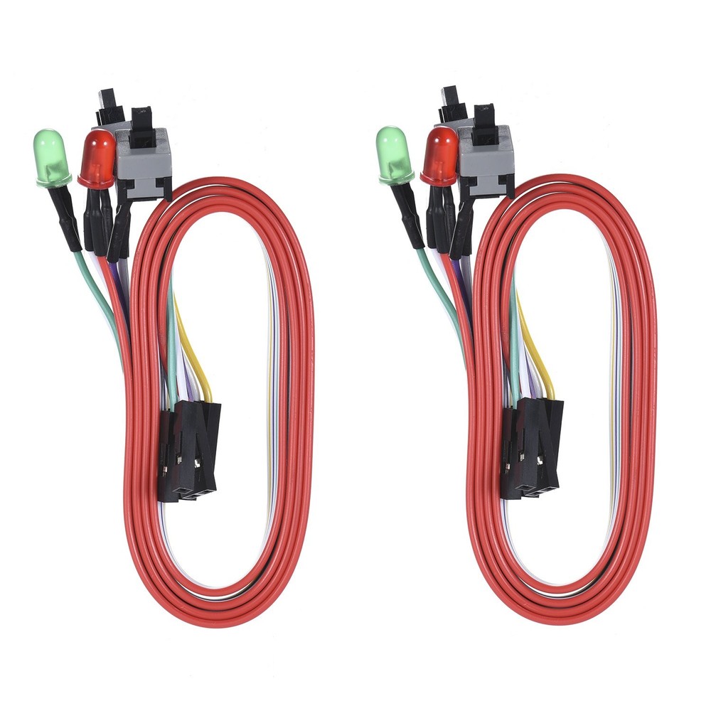 Warmstor 2 Pack 2-Pin PC Power Switch Cable 27-inch Desktop On 27inch, 2-PACK
