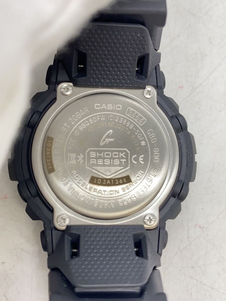 CASIO Quartz Watch G SHOCK Digital Rubber BLK BLK
