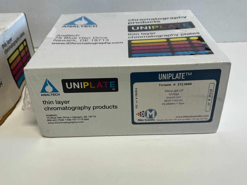 Shelf 21 : 2 BoxesAnaltech Uniplate UV254 (02014) - 1 Opened / 1 Sealed