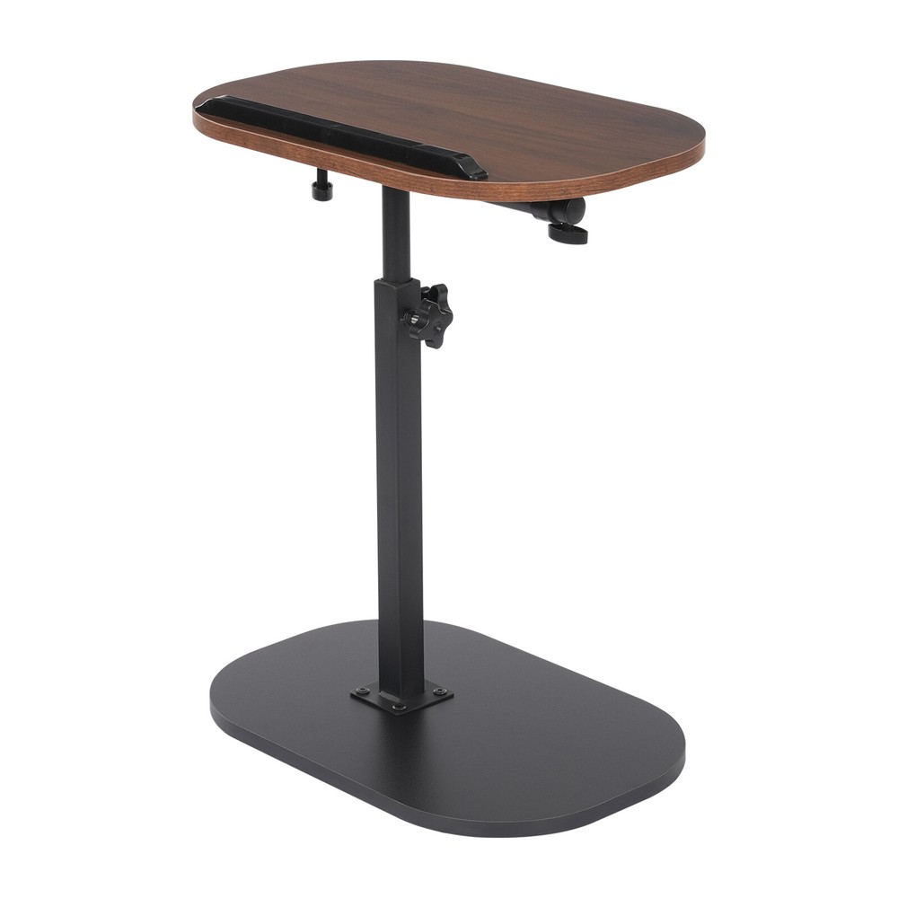 C-shaped Side Table Small Freestanding Coffee Table Height Adjustable Side Table