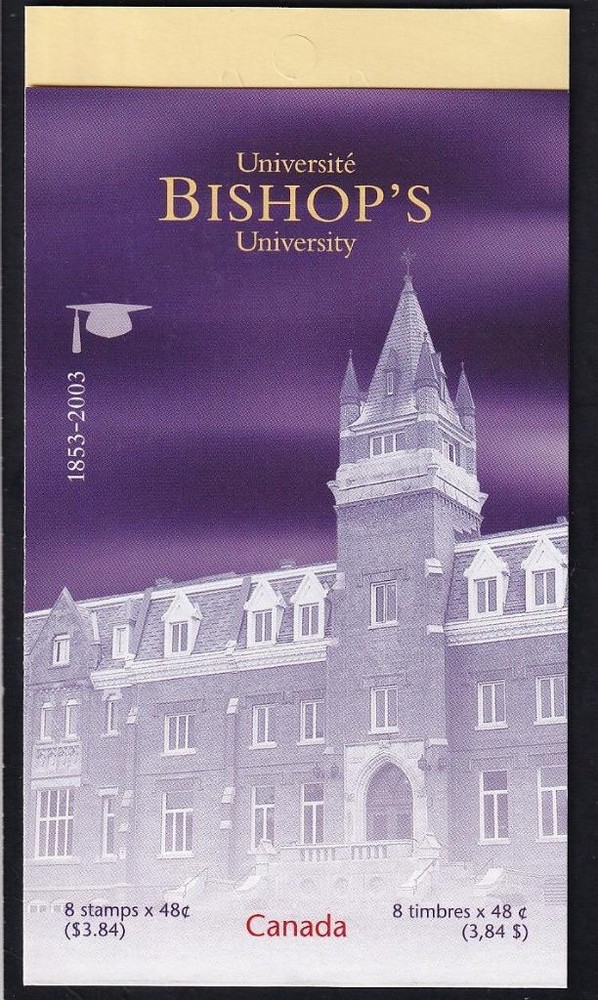 Canada 2003 Bishop's University, mint open BK#266b (1973a), 48¢ x 8