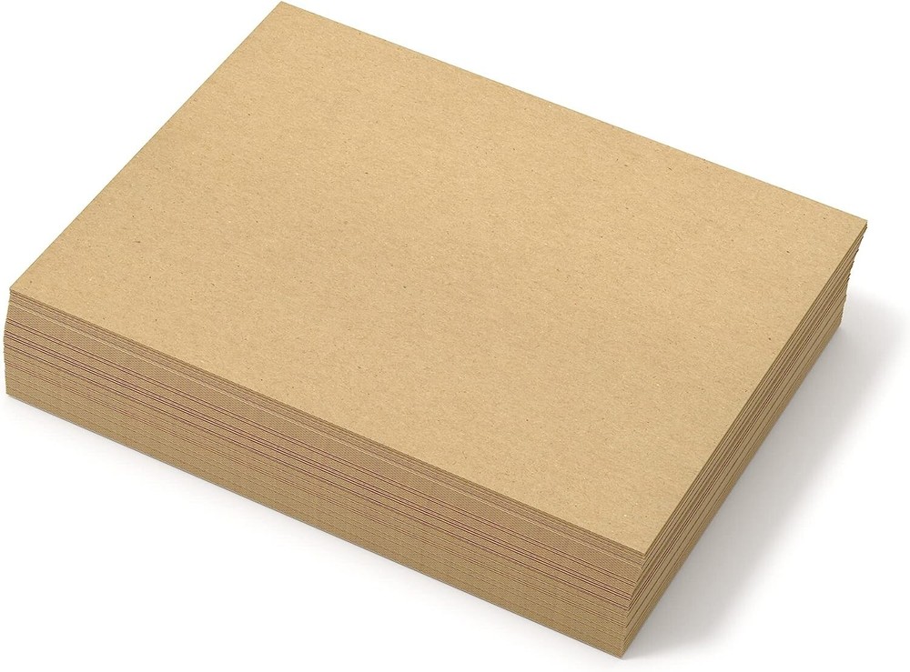 Versatile Sturdy Chipboard Sheets - Multi-Purpose - 8.5" x 11" - 100 Sheets