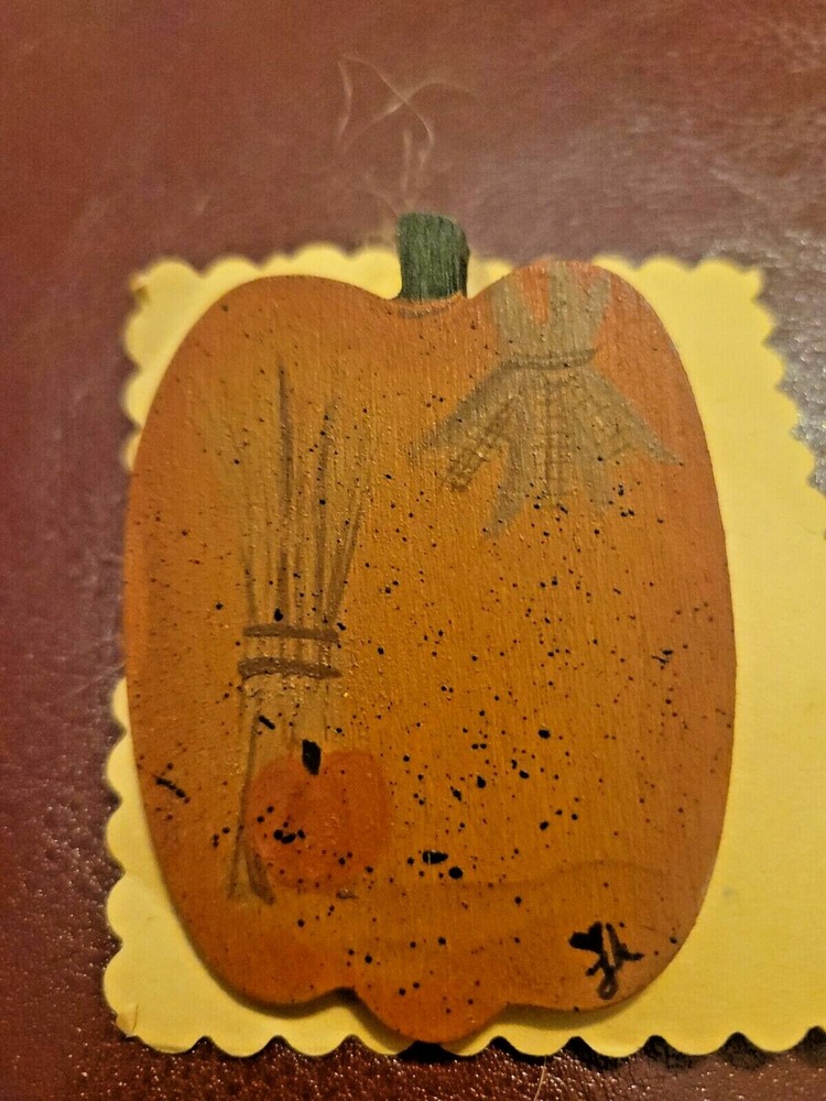 Hand Painted Pumpkin Harvest Fall Pin