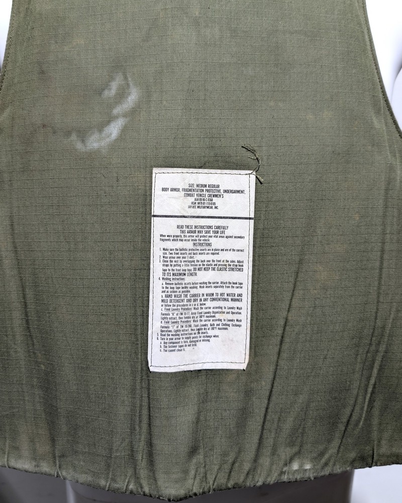USGI 90's Ballistic CVC Tanker Fragmentation Protective Under-Vest (Medium Reg)