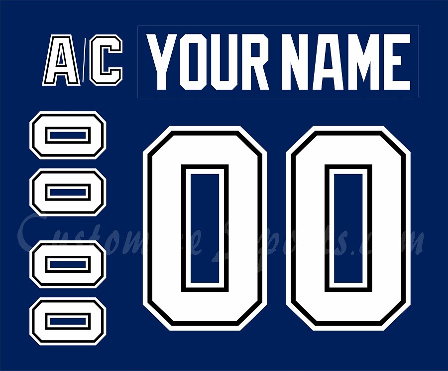 Tampa Bay Lightning Customized Number Kit For 2011-2017 Home Uniform