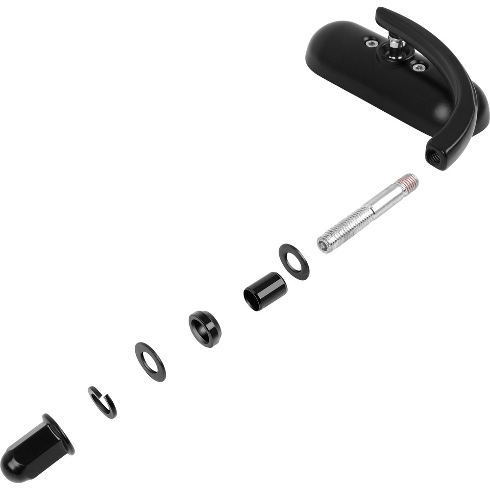 Black Motorcycle Mini Oval Rear View Mirrors For Harley Davidson Custom Bagger