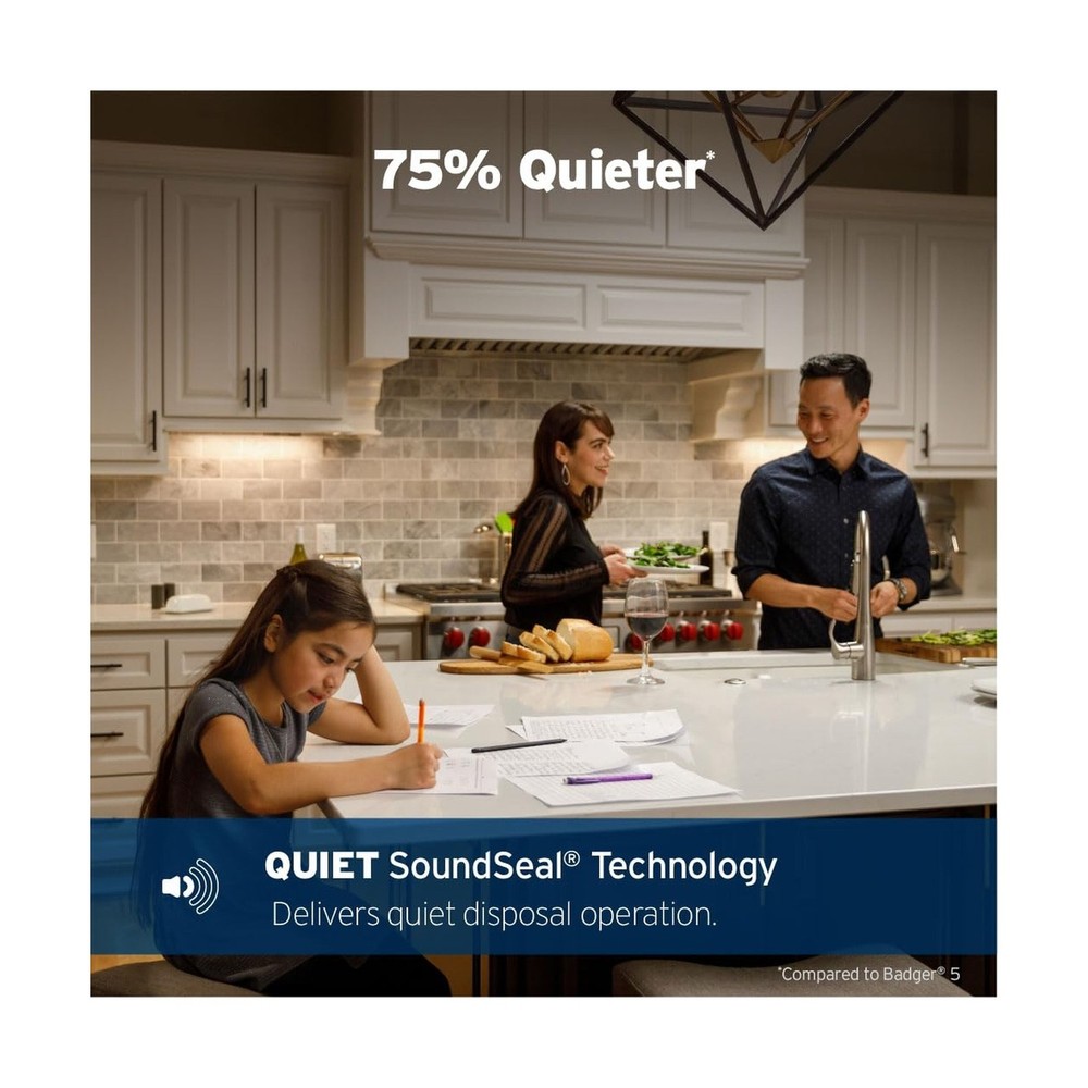 InSinkErator EVOLUTION 0.75HP 3/4 HP, Advanced Series EZ Connect Continuous F...