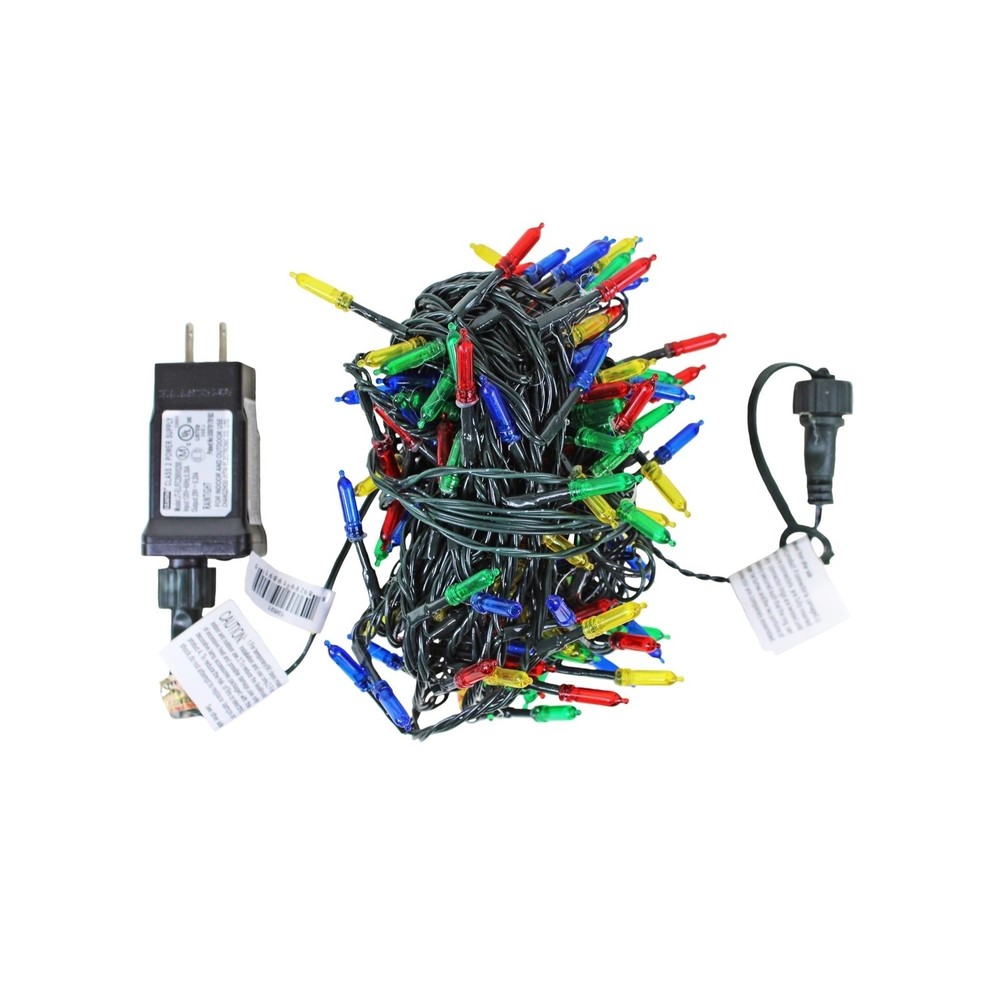 ProductWorks 150 LED-Mini Bulbs String Light Set with 8-Modes, Multicolor, 36ft