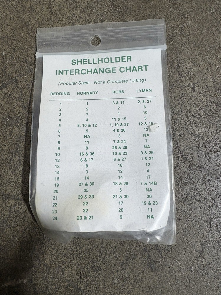 Redding Shellholder Shell Holder New -- Multiple available