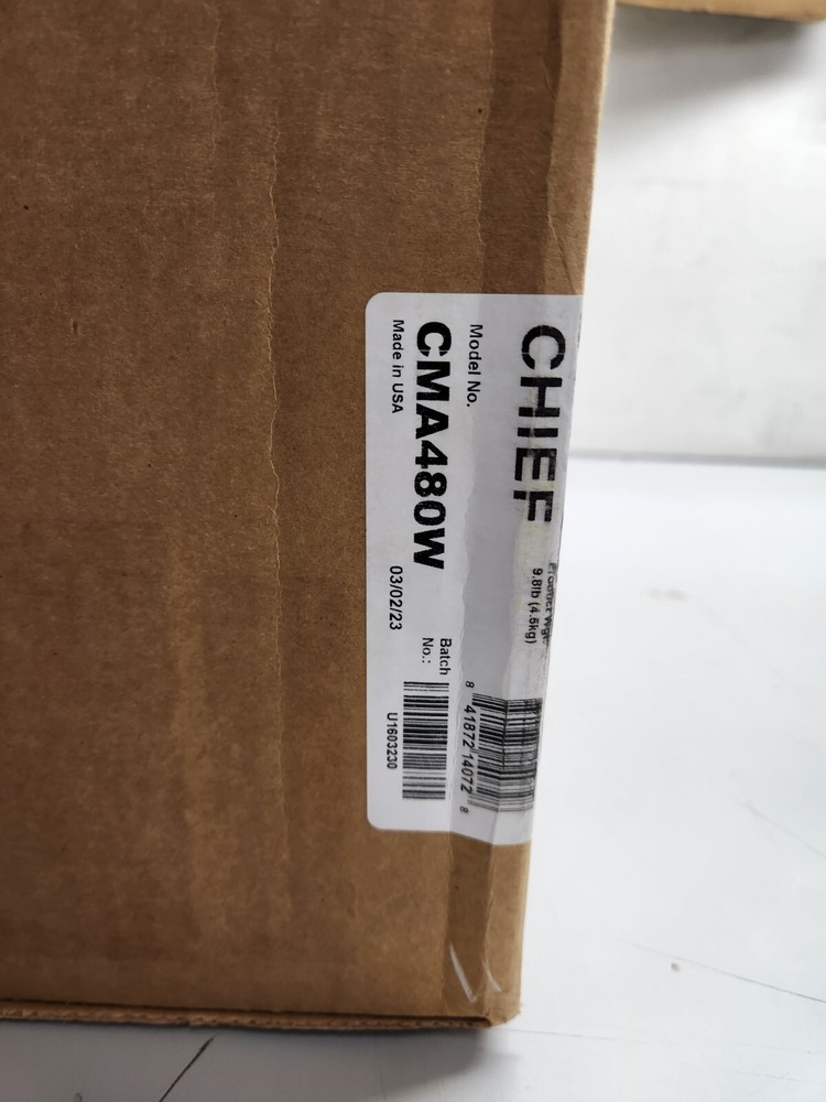 Chief CMA480W Column Storage Shelf (White) NEW