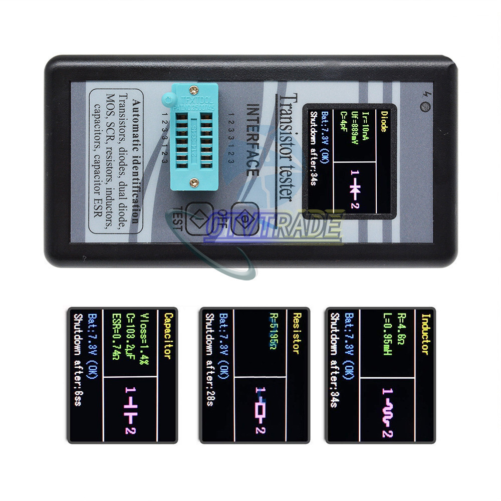 1.8" M328 TFT LCD Display Transistor Tester Diode Checker Capacitance Meter