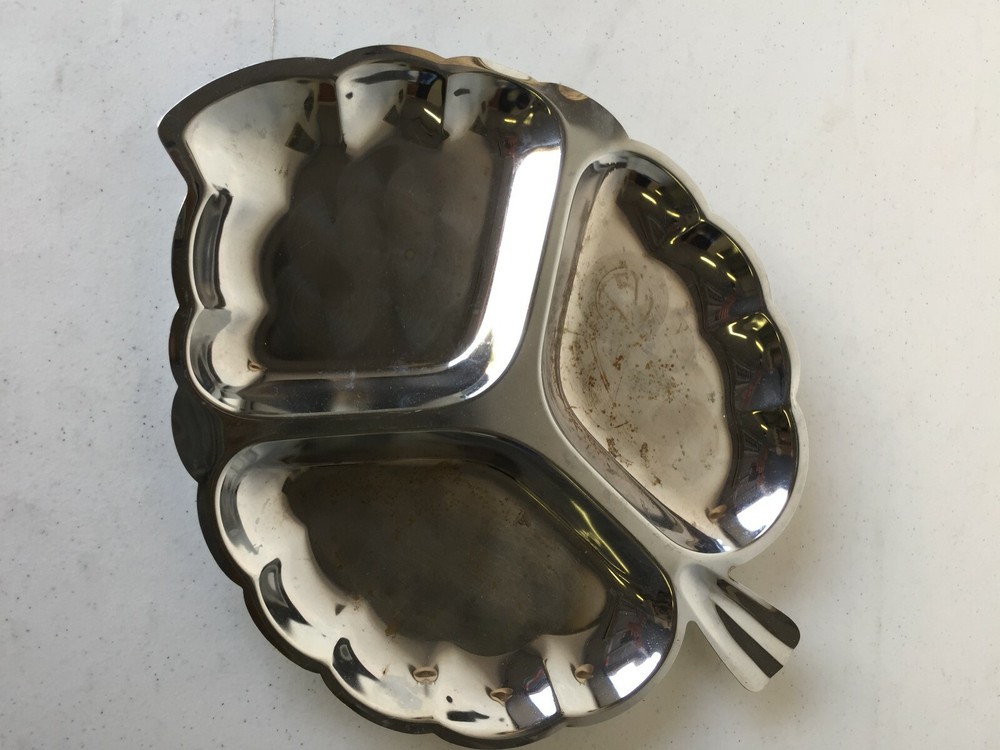 Silver Stainless Steal Serving Tray 14x10