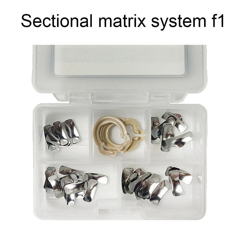 Dental Sectional Contoured Matrices Matrix Bands Clamping Separating Ring Kit