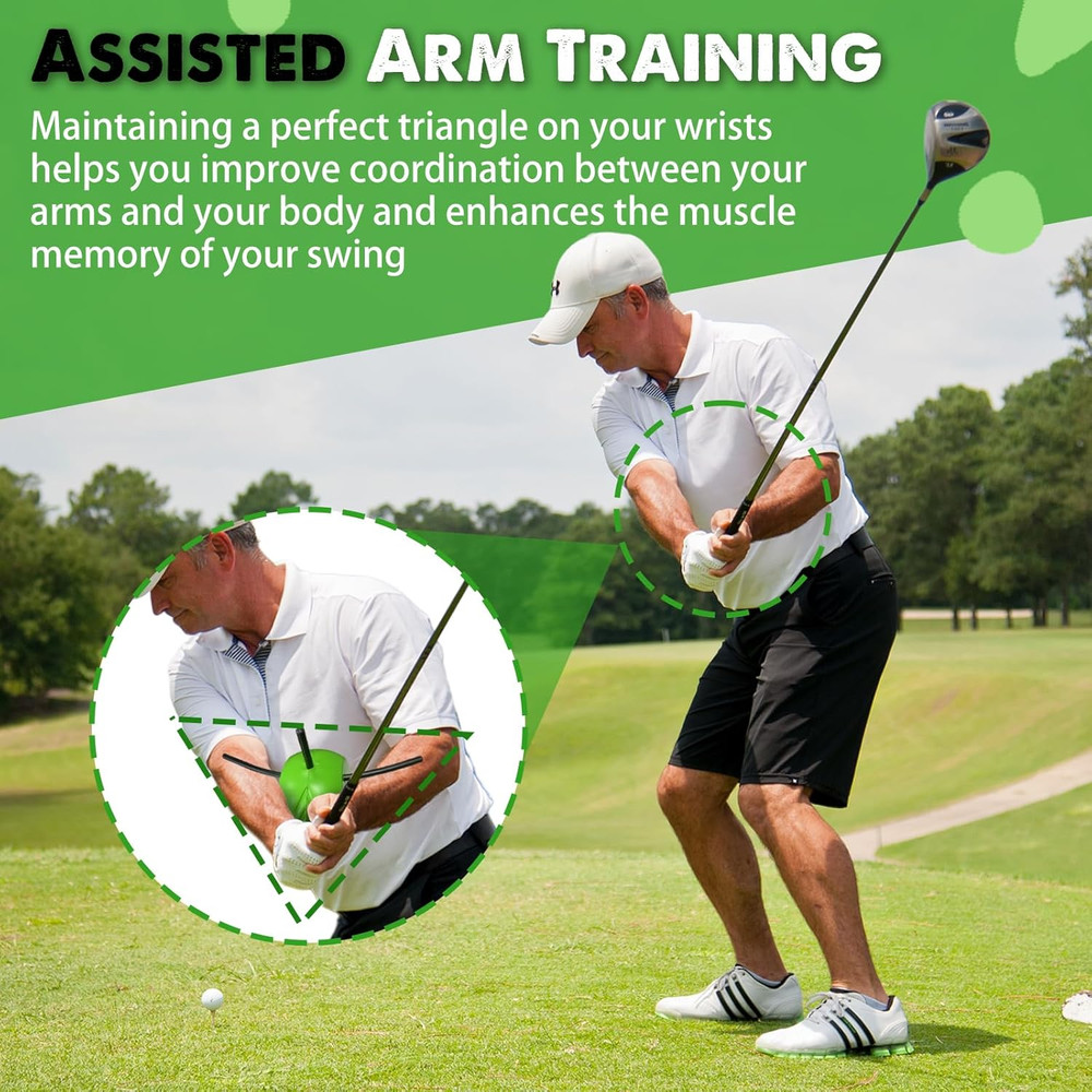 the Connector Golf Training Aid, Swing Trainer for Posture Correction Practice,