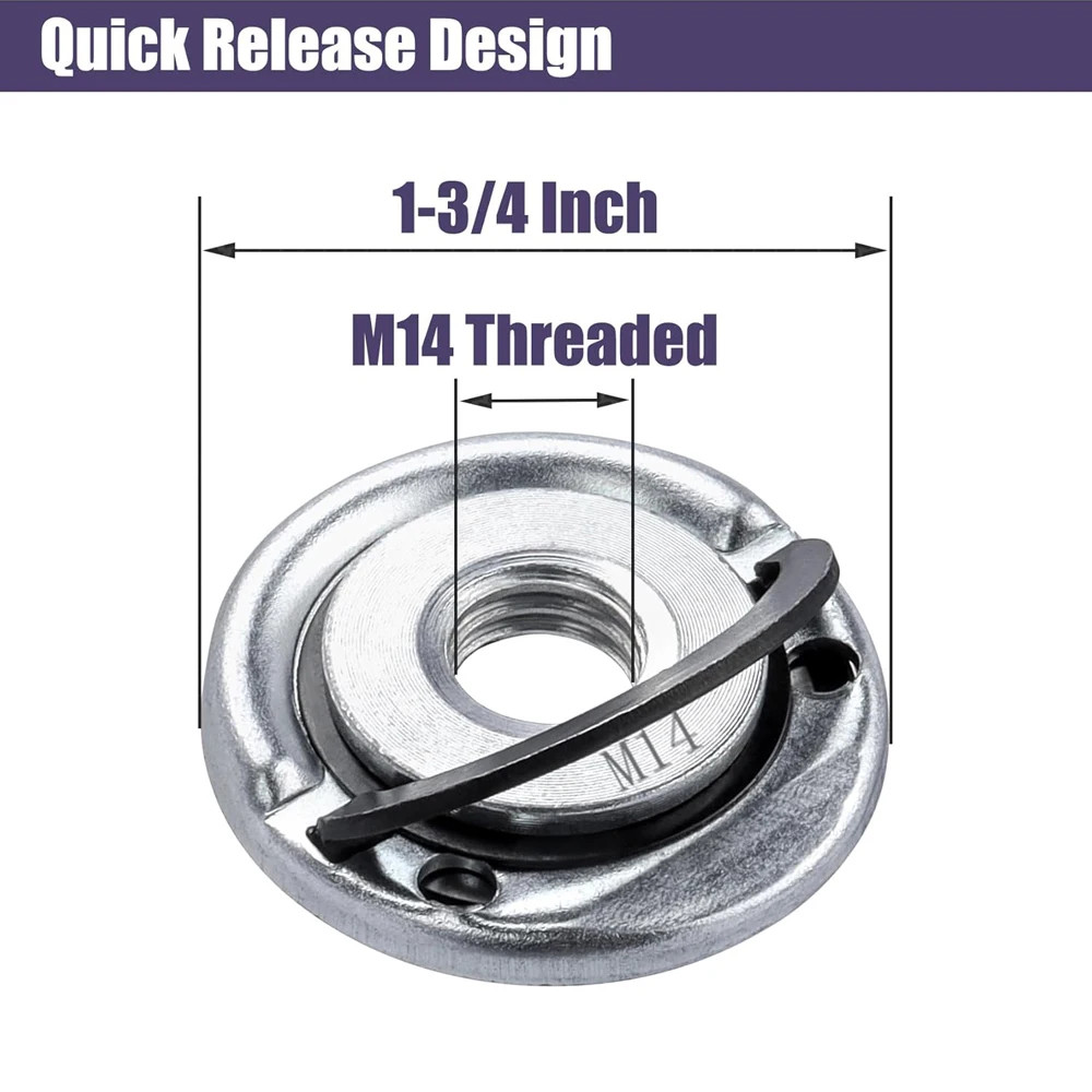 M14 Angle Grinder Quick Release Self-Locking Grinder Pressing Plate Flange Nut