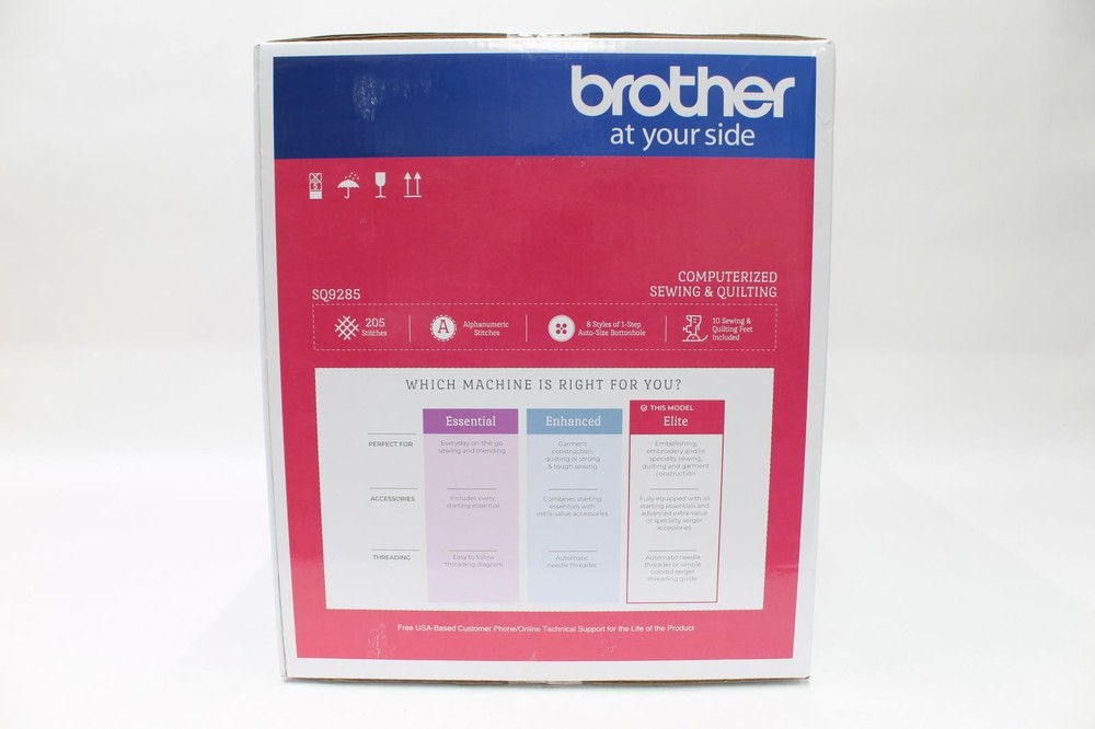 Brother Computerized Sewing & Quilting Machine w/ Wide Table, Elite Model SQ9285