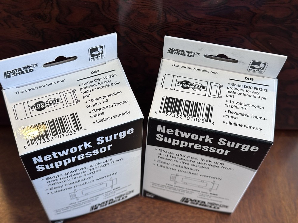 Tripp-Lite Data Shield - Network Surge Suppressor - Model DB9 - 2 Count