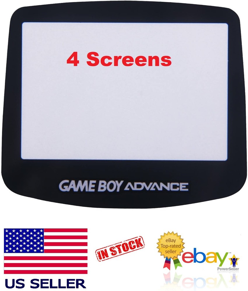 4 Replacement Protective Screen Panel Lens Cover for Nintendo Game Boy Advance