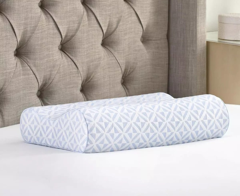 ProSleep Cool Comfort Memory Foam White Contour Oversized Pillow