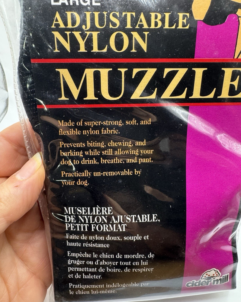 Dashing Dogs Large Adjustable Nylon Muzzle