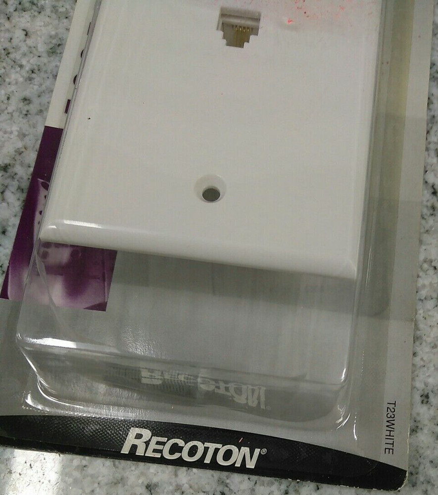 Recoton / T23WHITE / Single Outlet Wall Plate TELECOM (L17LOBBY