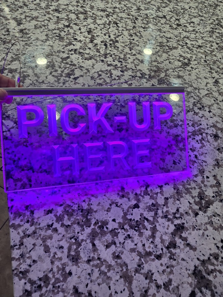 BIECHIC Lighted LED Pick-up Here Color Changing Bright Glowing Light