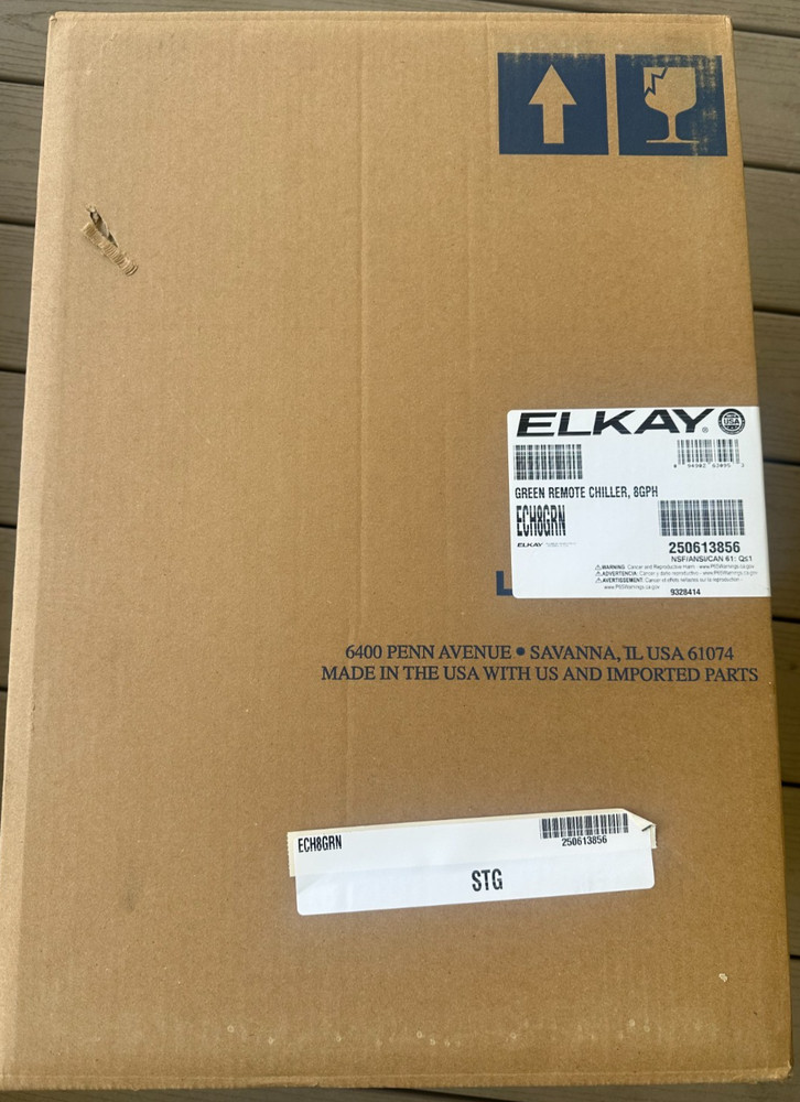 Elkay ECH8GRN - Remote Chiller Non-Filtered Refrigerated 8 GPH GreenSpec