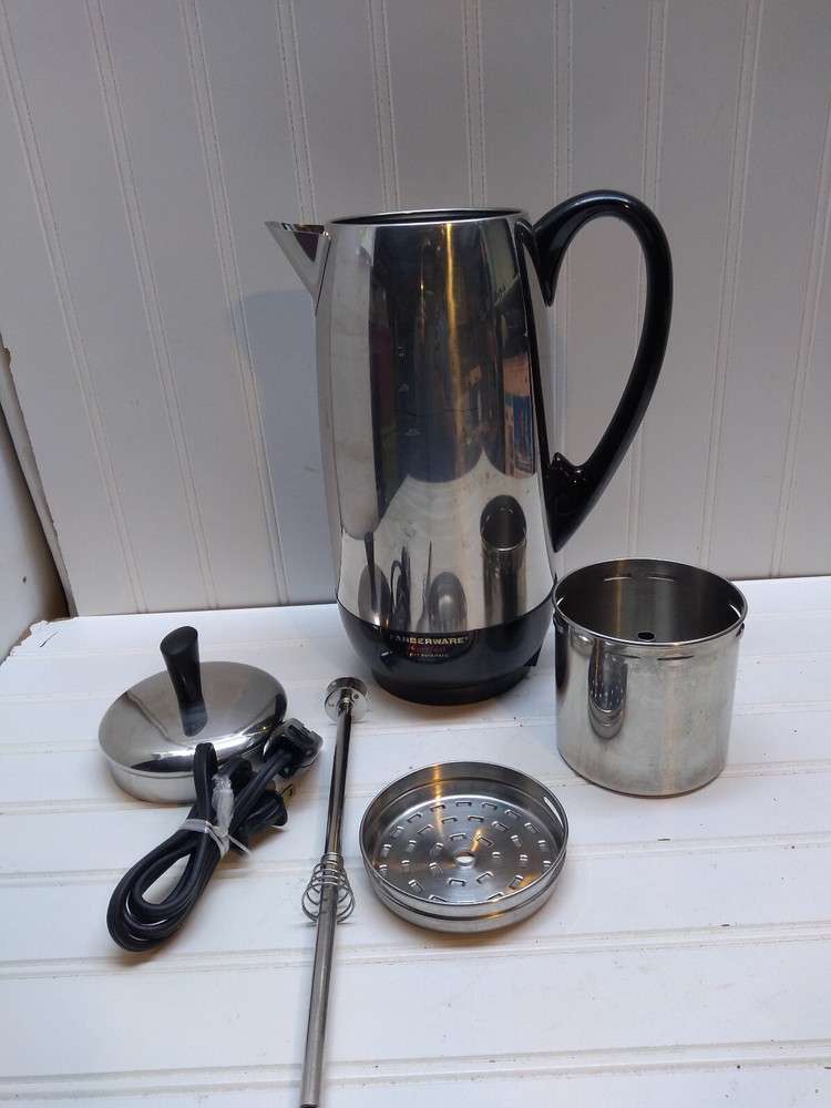 Farberware Electric Percolator 12cup Stainless Steel Automatic  Coffee Maker USA