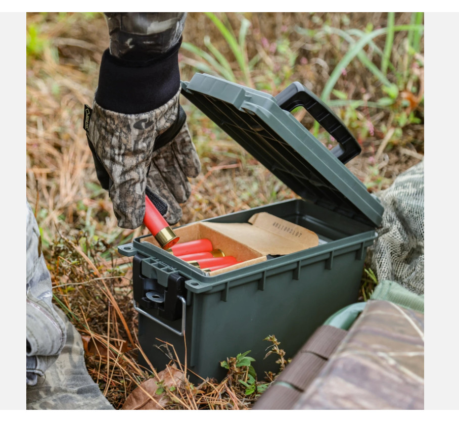 12626 Ammo Storage Box Stackable .30 Cal Field Boxes Water and Dust Resistant...