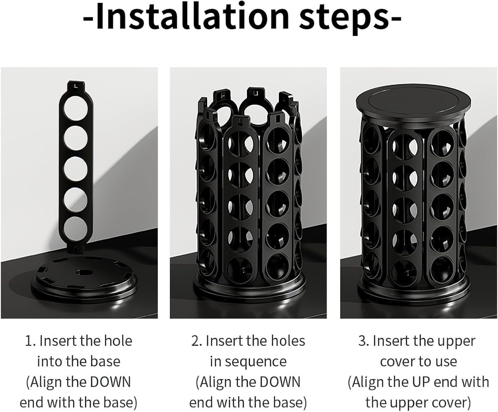 Coffee Pod Storage Carousel Holder Organizer Compatible with 40 Keurig K-Cup