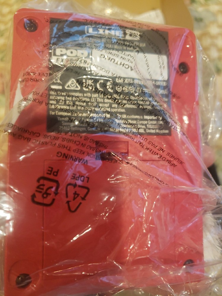 New Line 6 POD Express Black Portable Amp & Effects Processor Guitar Pedal