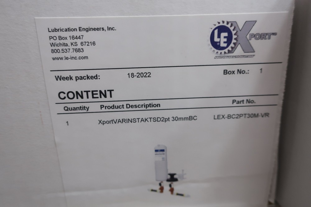 Lubrication Engineers LEX-BC2PT30M-VR Mounting Kit