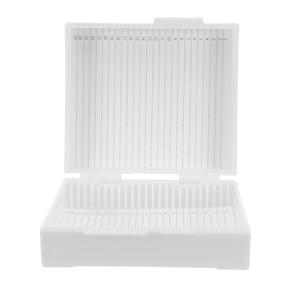 Microscope Slide Storing Tool Specimens Storage Case Tray Glass Holder