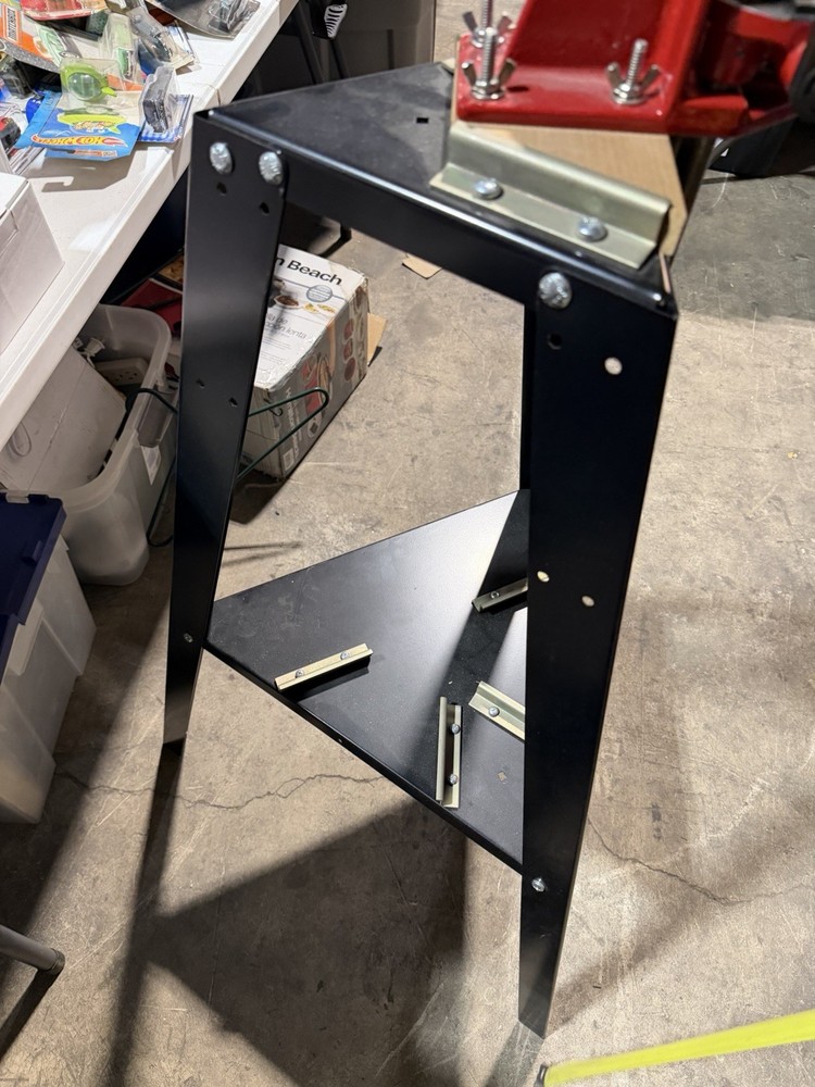 Forster Co-Ax single-stage reloading press On A Dedicated Press Stand