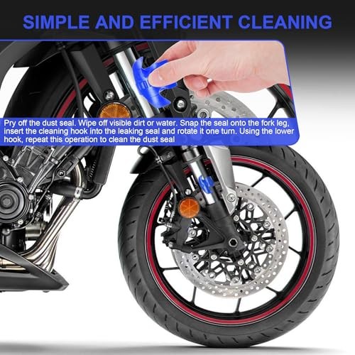 Motorcycle Fork Seal Saver Cleaner Front Fork Seal Clean Tool Shock BLUE
