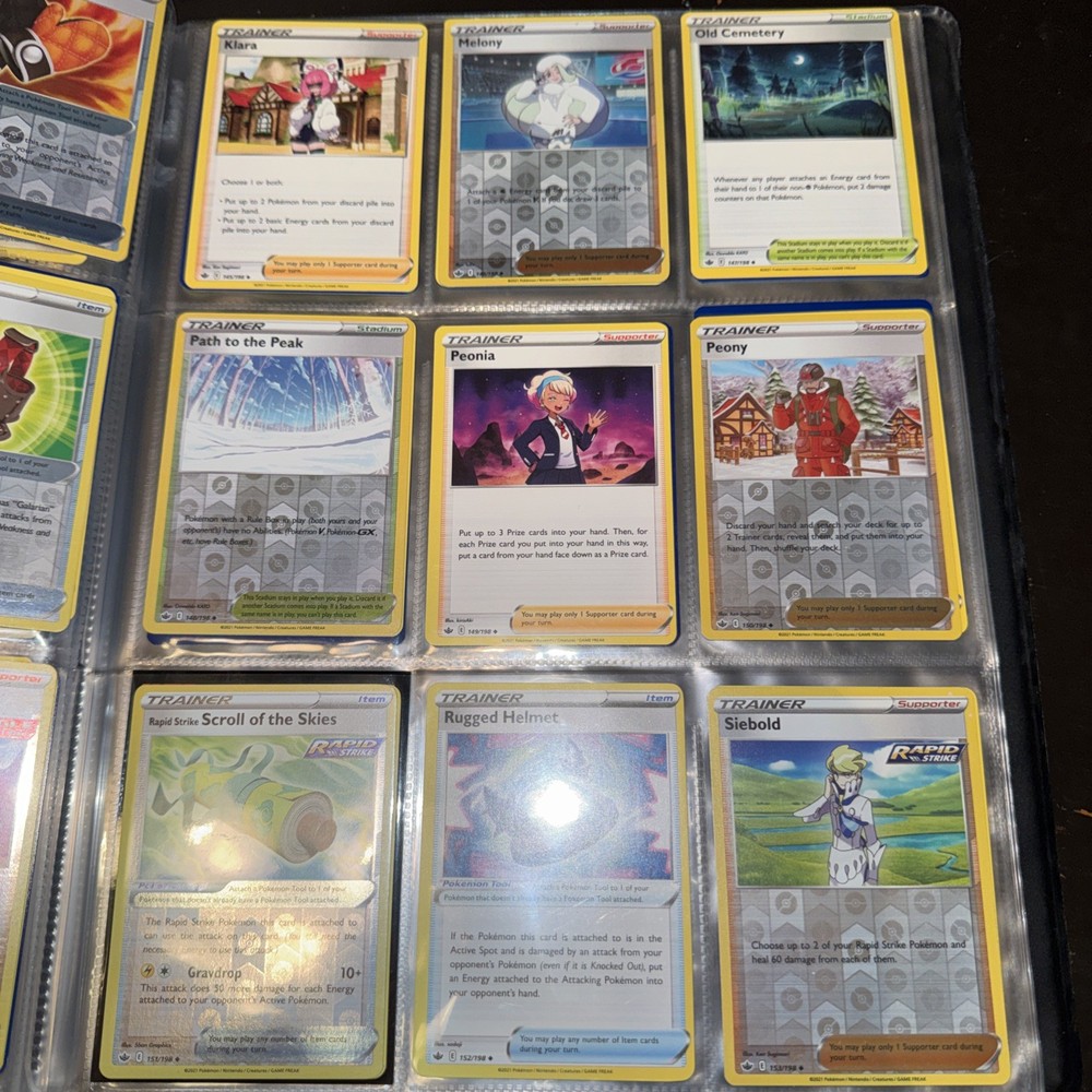 Pokemon Chilling Reign Master Set Near Complete SWSH