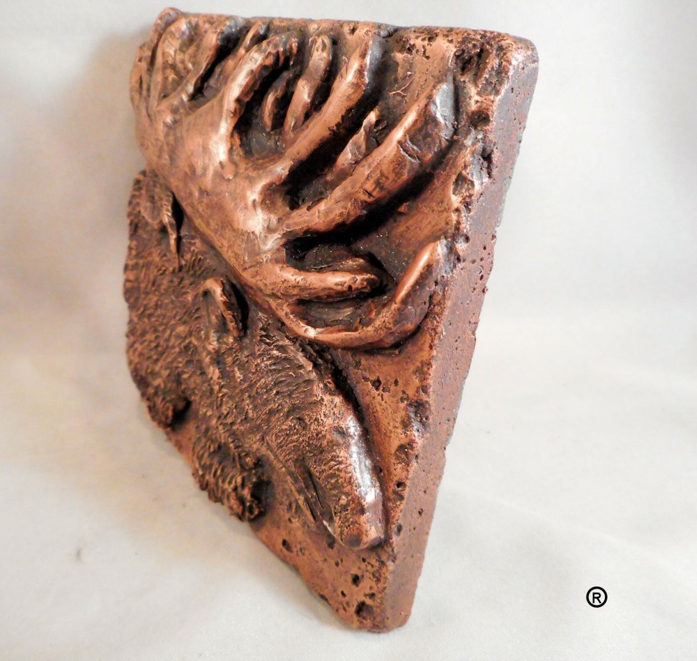 Copper Wildlife (Moose) 4"x4" Decorative Wall Tile