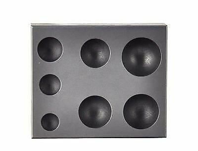 Graphite Sphere Ingot Mold 7 IN 1 Refining Casting Melting Gold Silver Copper