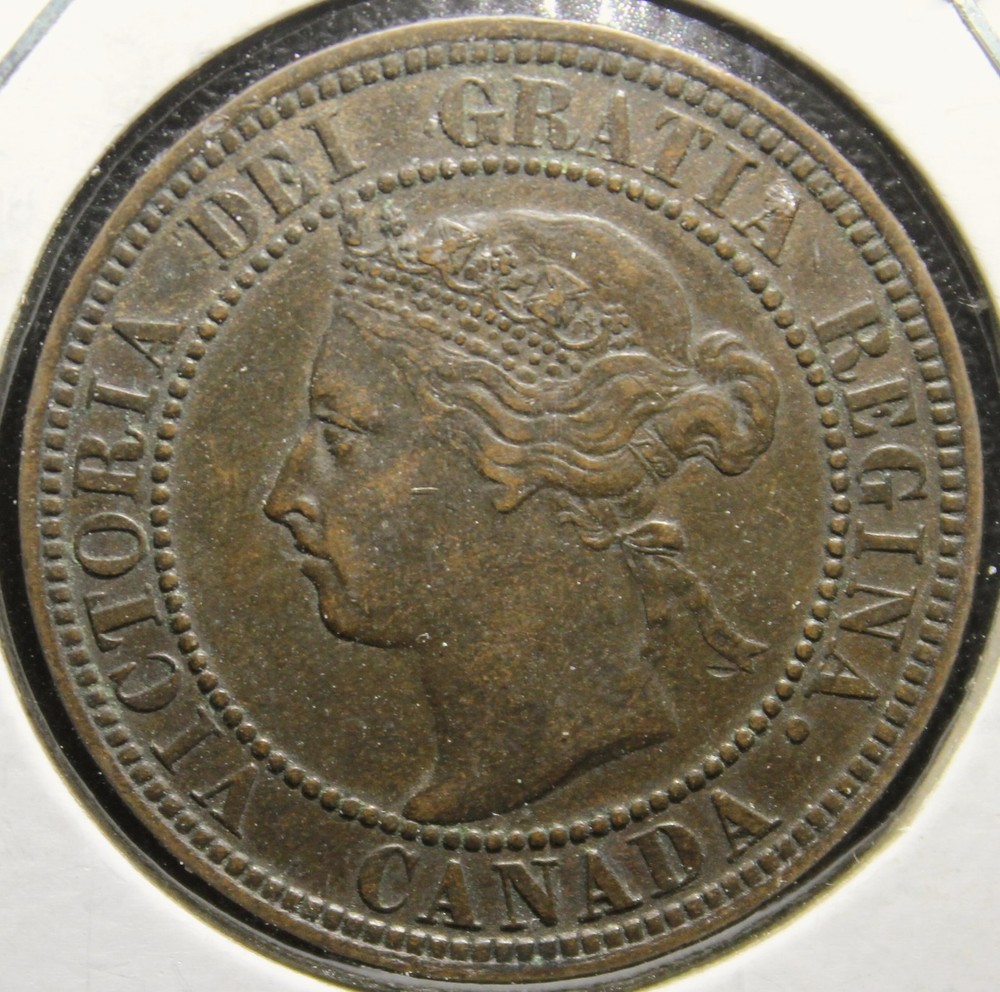 1896 Canada 1 Cent — High Grade Circulated — Original!